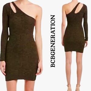 BCBG one sleeve dress